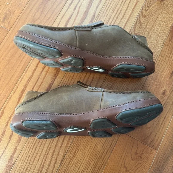 Olukai men’s slip on moloa slip on leather shoes size 9.5 - Picture 6 of 7